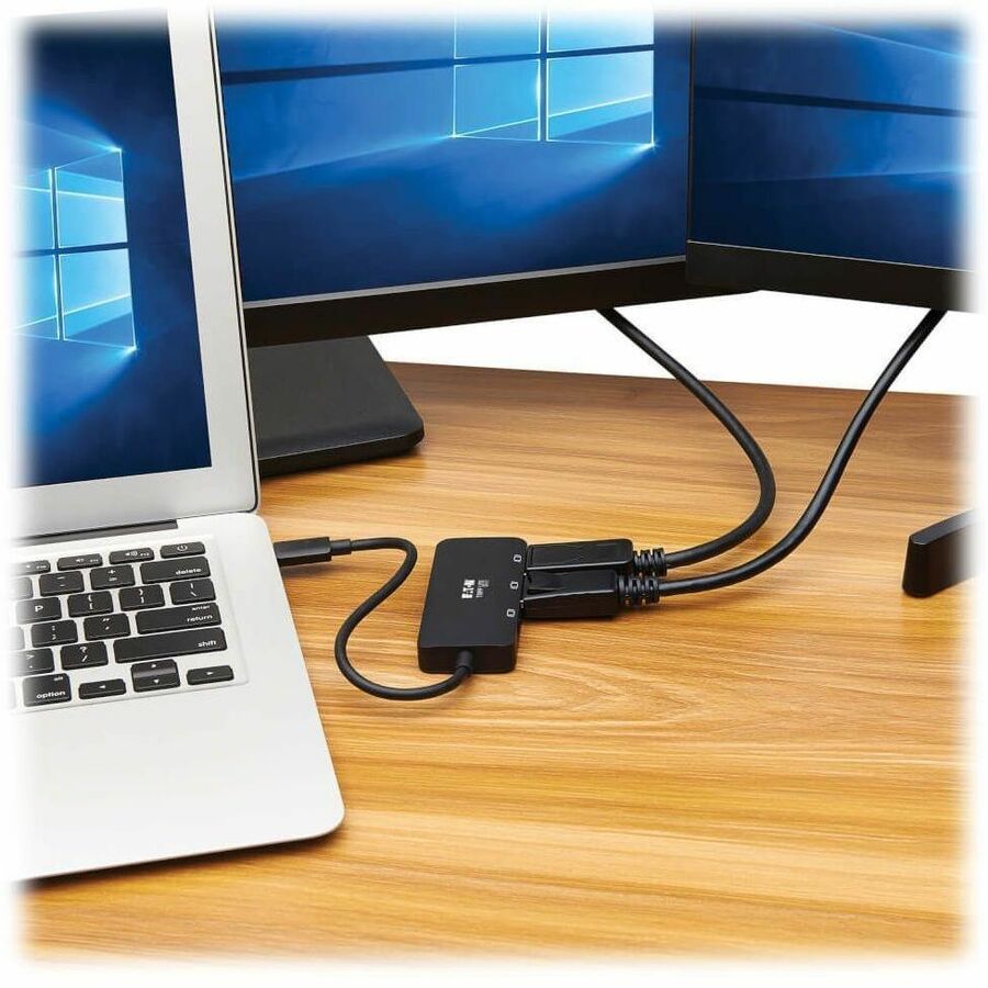 U444-3DP-MST USB-C Adapter, Triple Display, Black