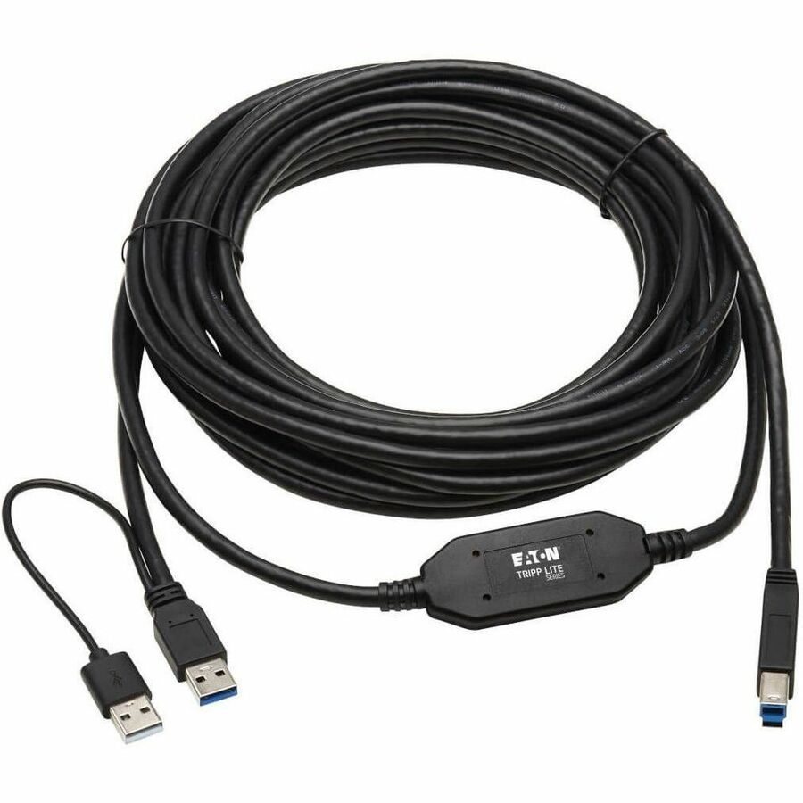 USB Active Repeater Cable - USB-A to USB-B (M/M), USB 3.2 Gen 1, 25 ft. (7.6 m)
