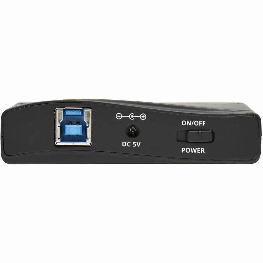 4-Port USB-A Mini Hub - USB 3.2 Gen 1, International Plug Adapters