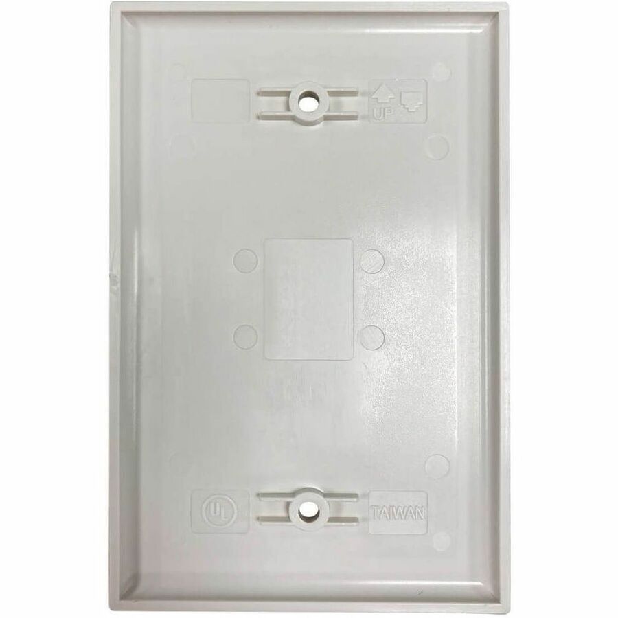 Safe-IT Blank Wall Plate, Antibacterial, Ivory Matte, TAA