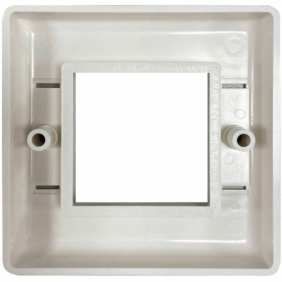 Single-Gang European-Style Gang Frame for Insert Modules, White