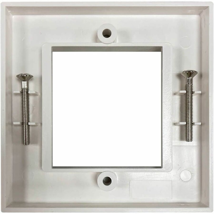 Single-Gang UK-Style Gang Frame for Insert Modules, White