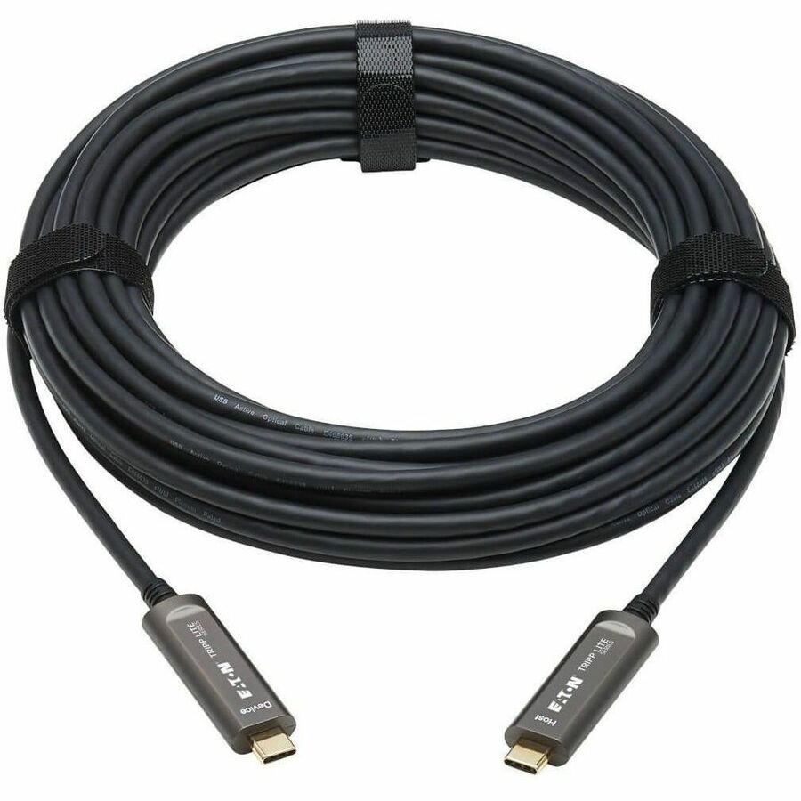 USB 3.2 Gen 2 Fiber Active Optical Cable, M/M, 15 m (49 ft.)