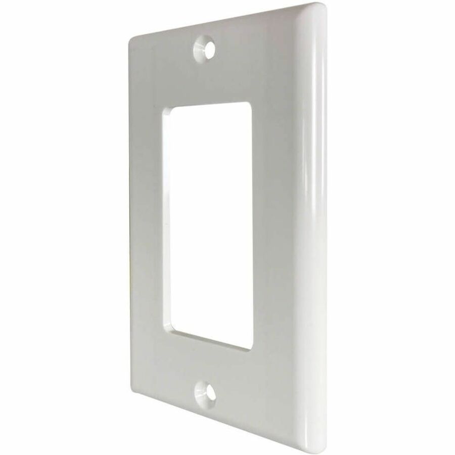 Safe-IT Single-Gang Antibacterial Wall Plate, Decora Style, Ivory, TAA