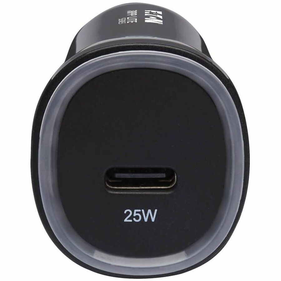 USB Car Charger - 25W PD Charging, USB-C, Black