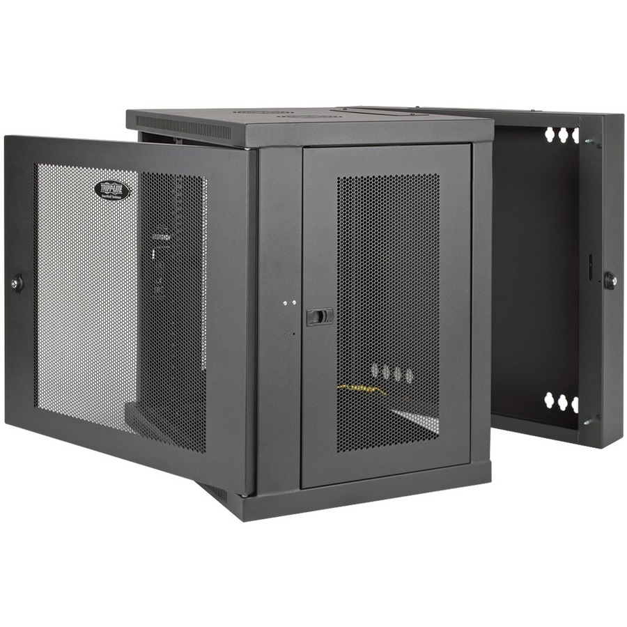 SmartRack 12U UPS-Depth Wall-Mount Rack Enclosure Cabinet, Hinged Back
