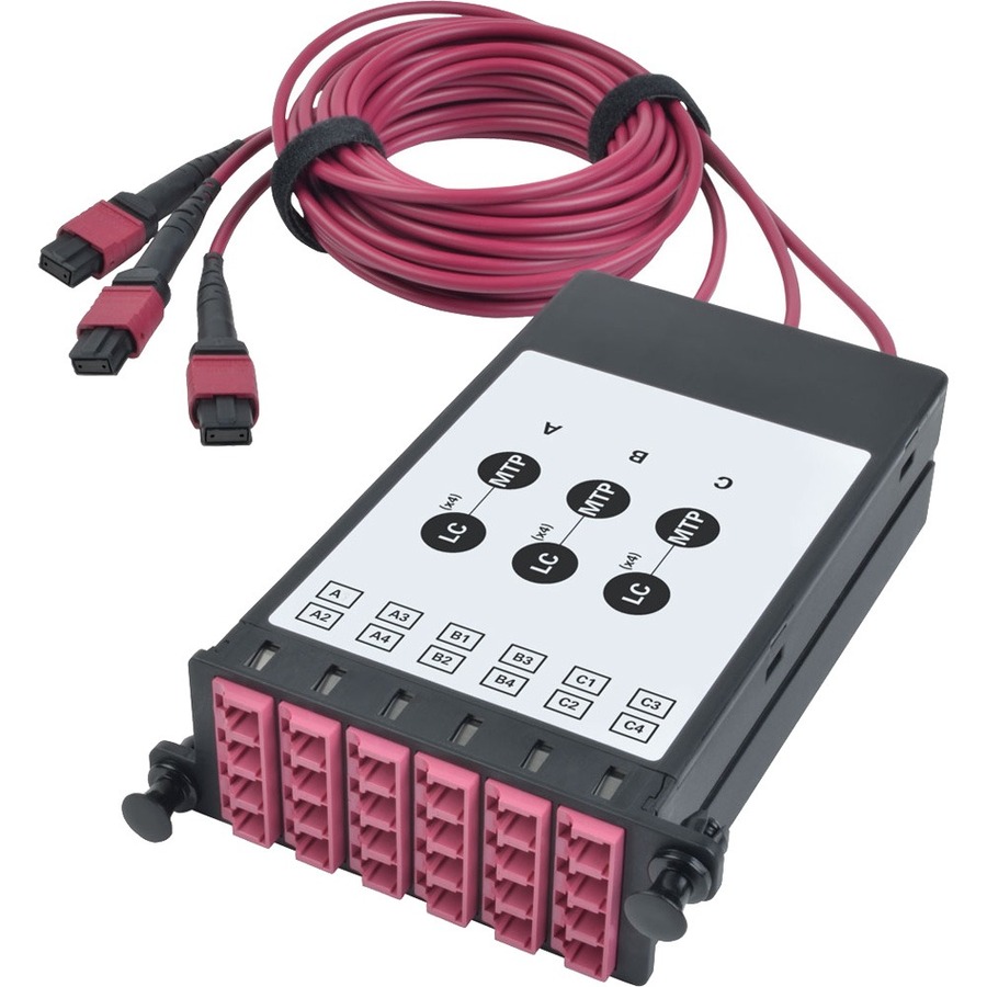 N482-3M8L12-B OM4 Fiber Breakout Cassette