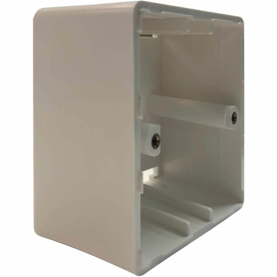 Single-Gang Surface Mounting Box, European Style, 81 x 81 x 45 mm, White