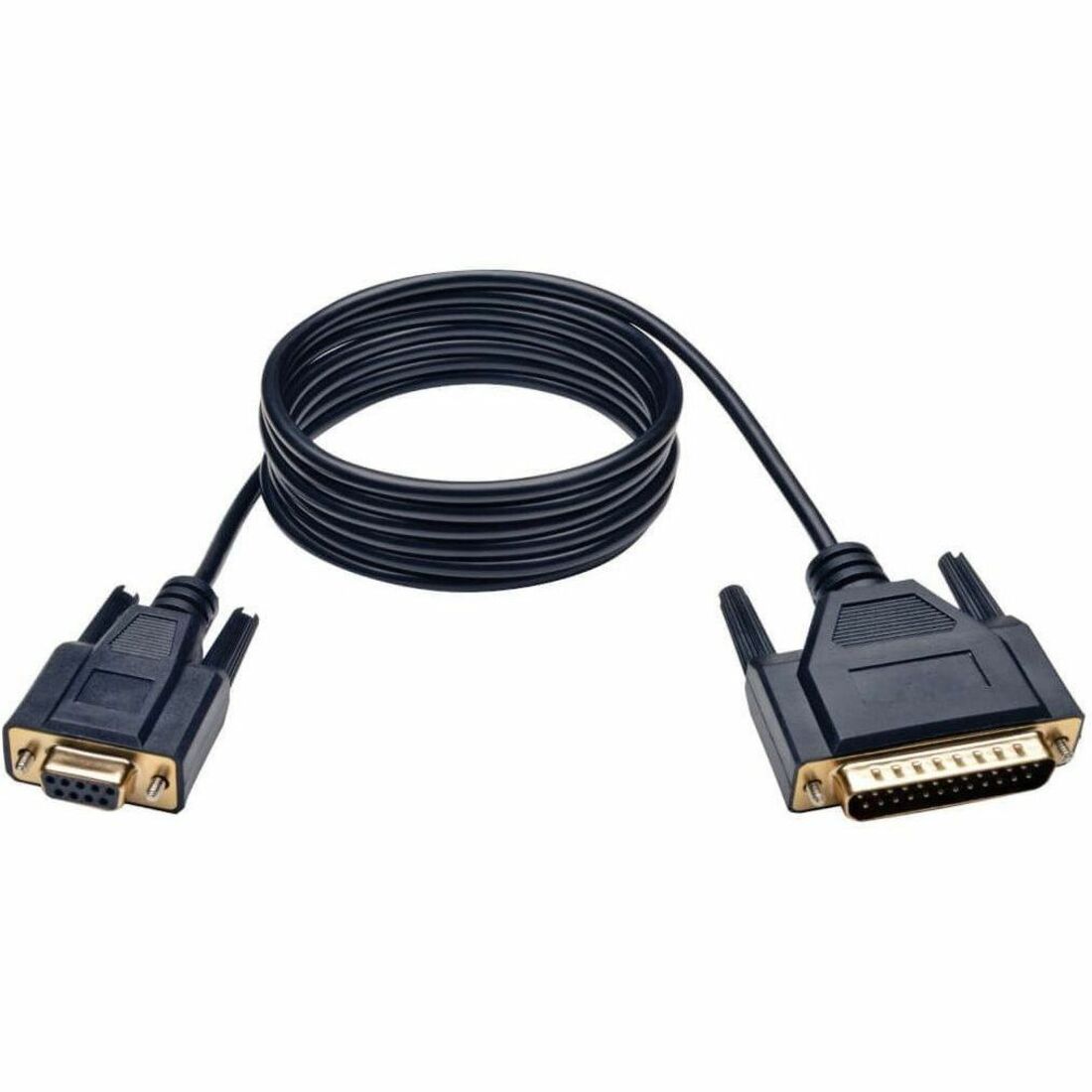Null Modem Serial DB9 Serial Cable (DB9 to DB25 F/M), 6-ft.