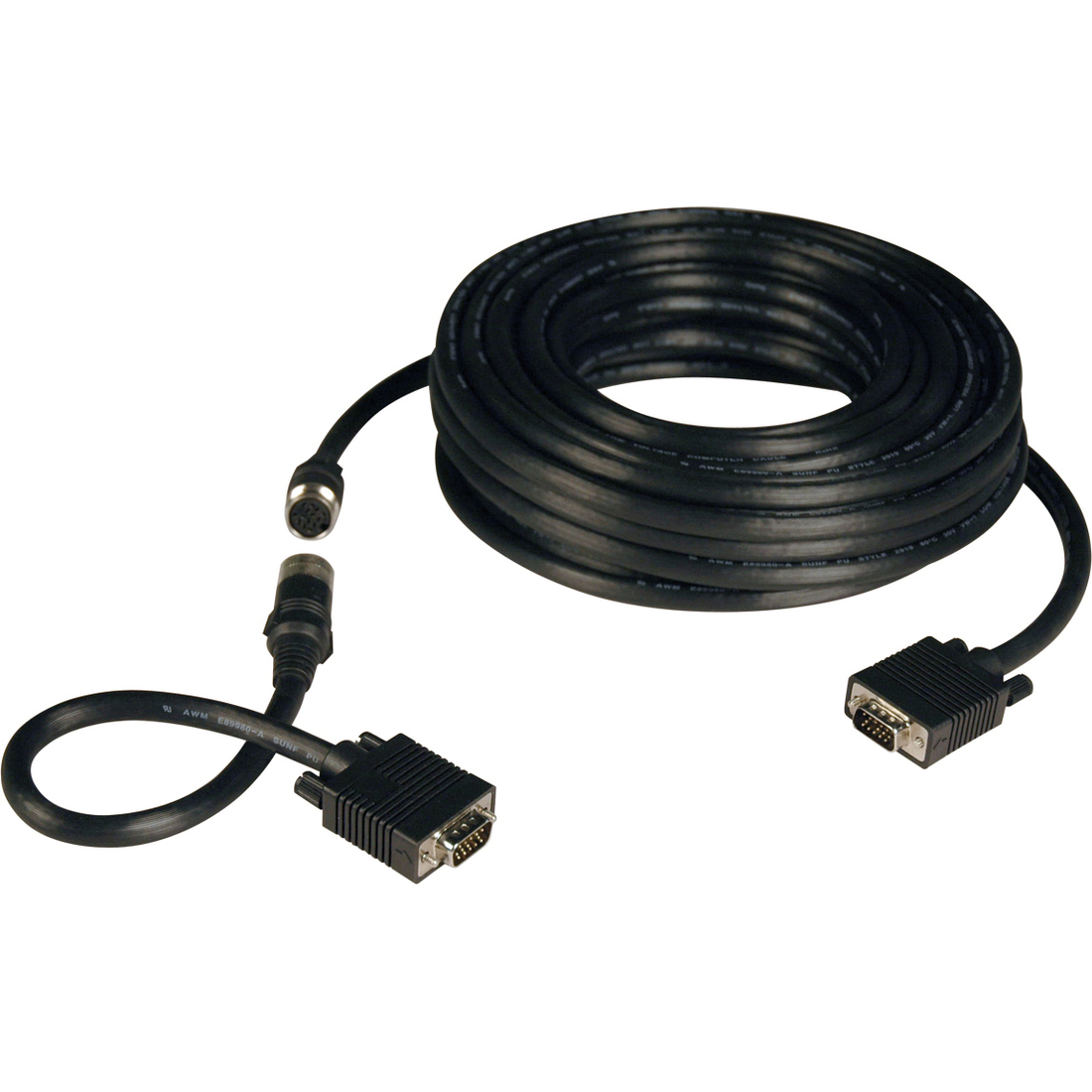 Easy Pull All-in-One SVGA/VGA Monitor Cable with Connectors