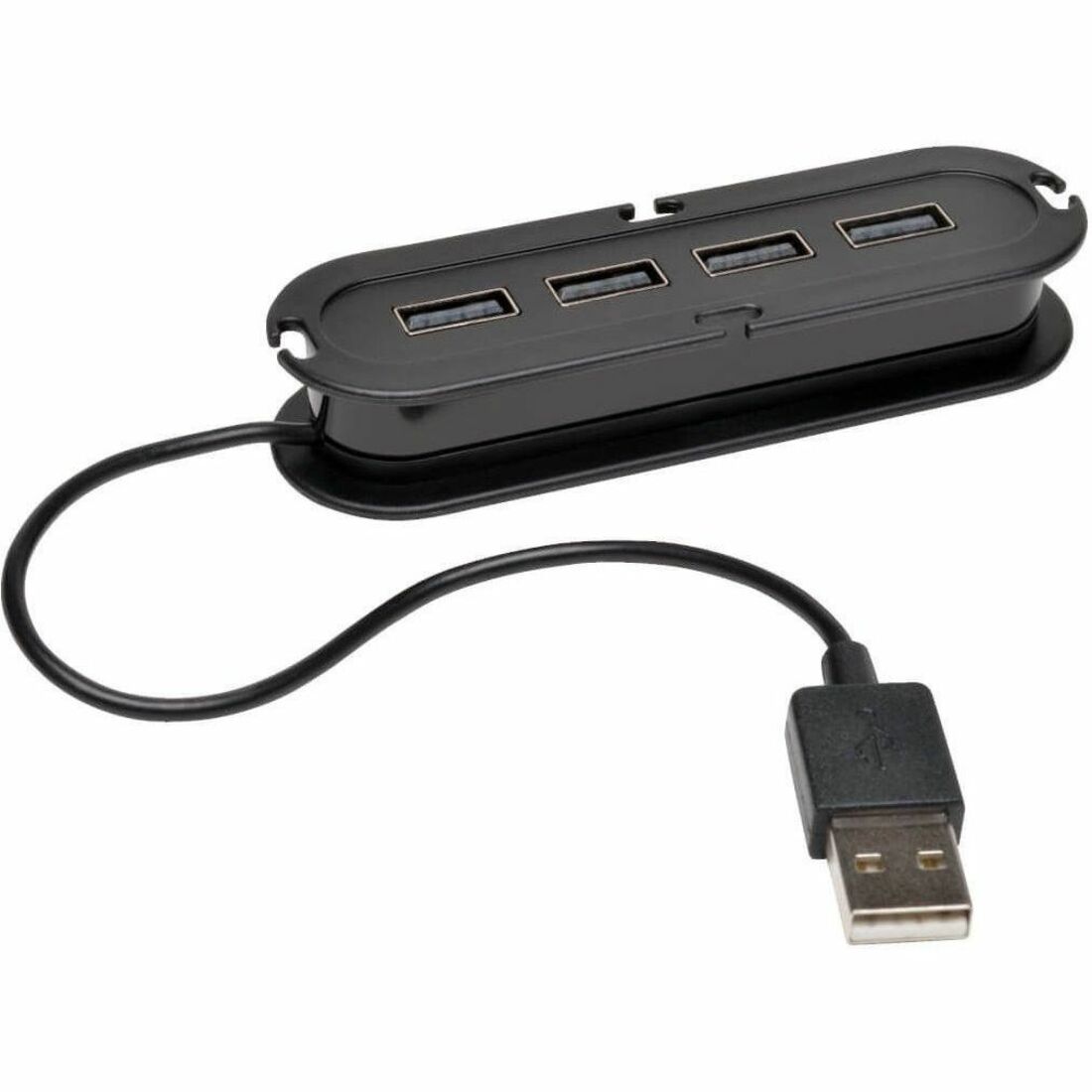 4-Port USB 2.0 Hi-Speed Ultra-Mini Hub with Power Adapter