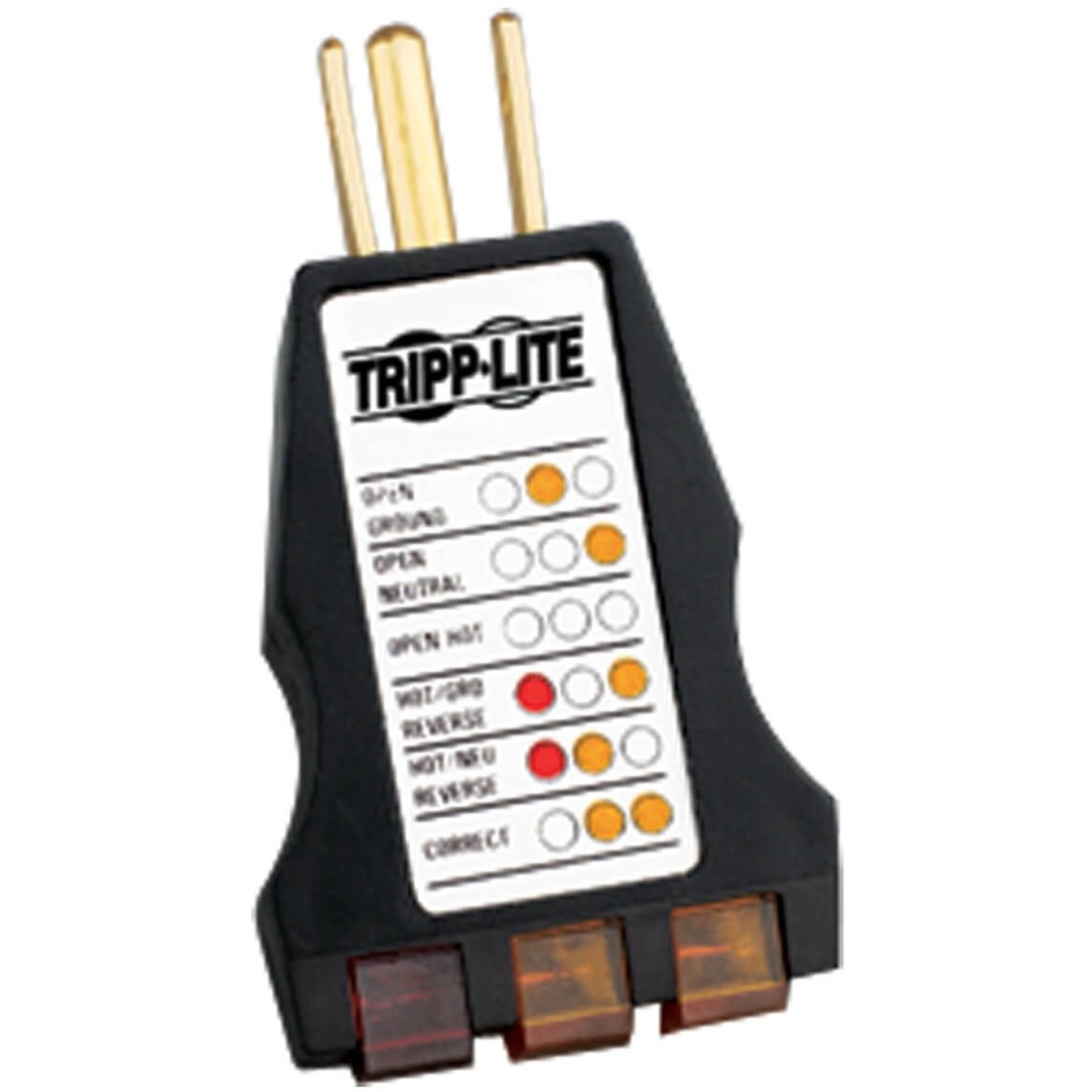 Instant-Read AC Outlet Circuit Tester with Diagnostic LEDs