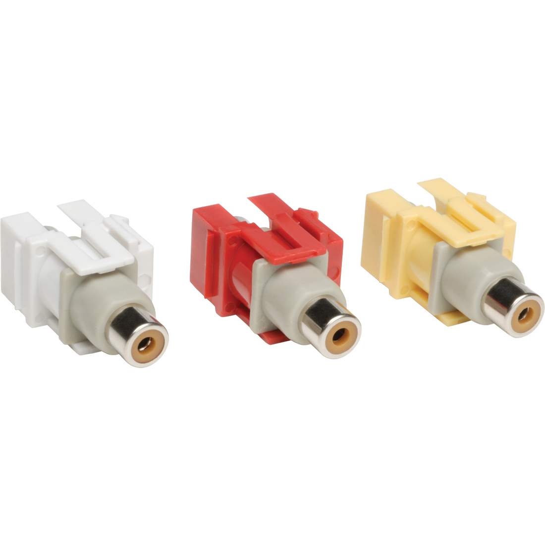 Composite Video and Red / White Audio Keystone Snap-in Module Kit