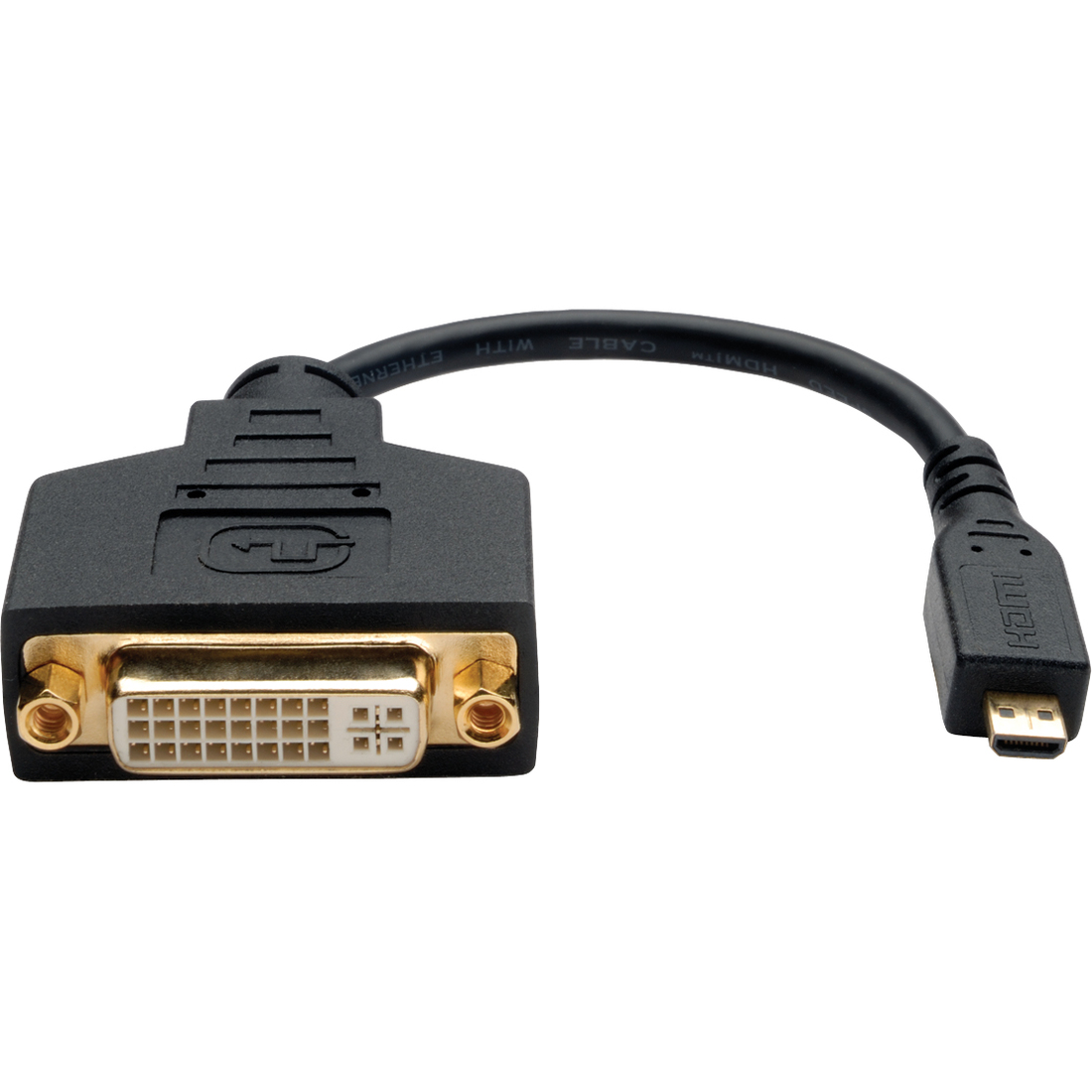Micro HDMI Male ( Type D ) to DVI-D Female Adapter, 6 Inch