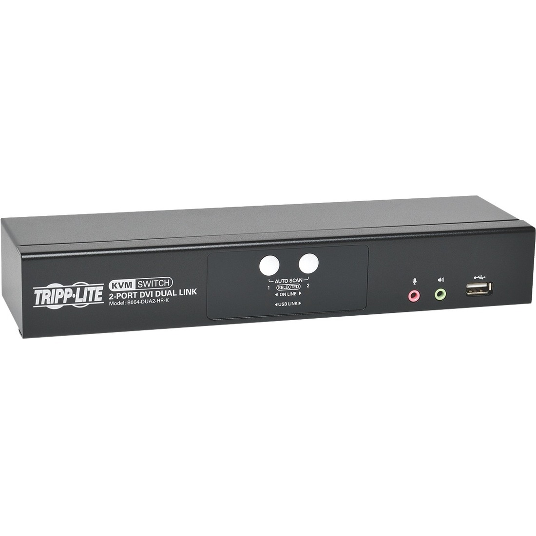 2-Port DVI Dual-Link / USB KVM Switch w/ Audio and Cables