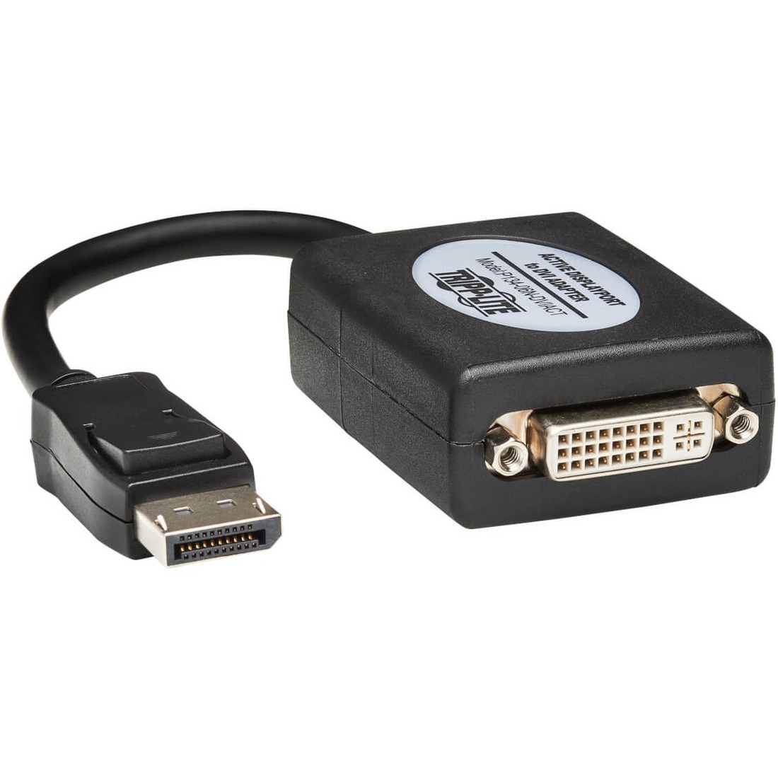 DisplayPort to DVI Active Converter, 1920x1200/1080P (M/F) 6-in