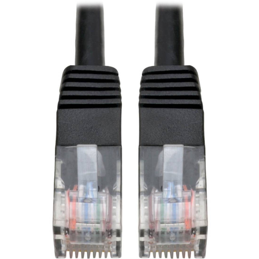 Cat5e 350MHz Molded Patch Cable (RJ45 M/M) - Black, 12-ft.