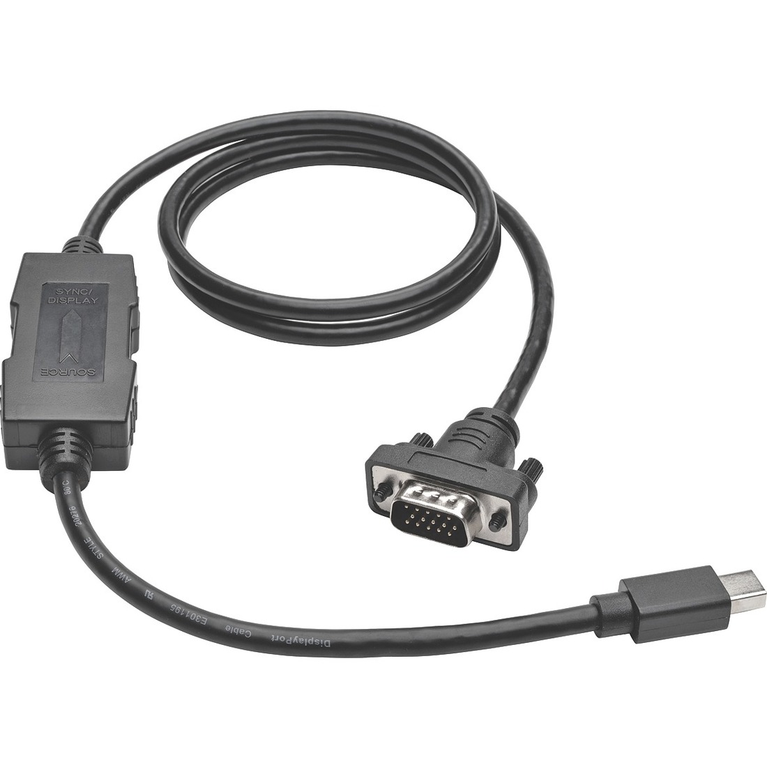 P586-003-VGA-V2 Mini DisplayPort 1.2 to VGA Active Adapter Cable, 3 ft.
