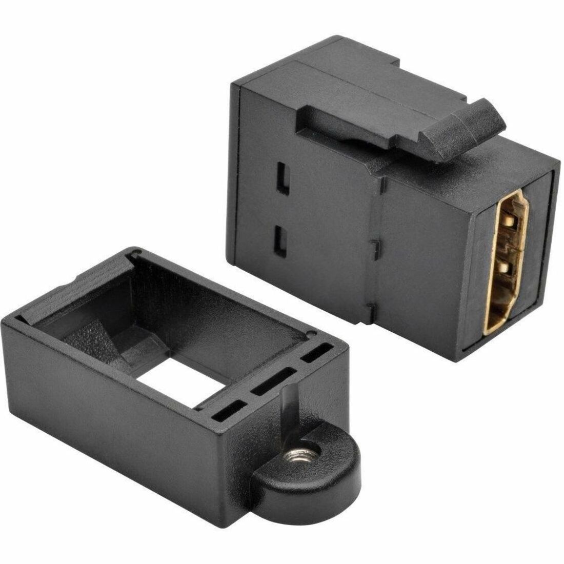 HDMI All-in-One Keystone/Panel Mount Coupler (F/F), Black
