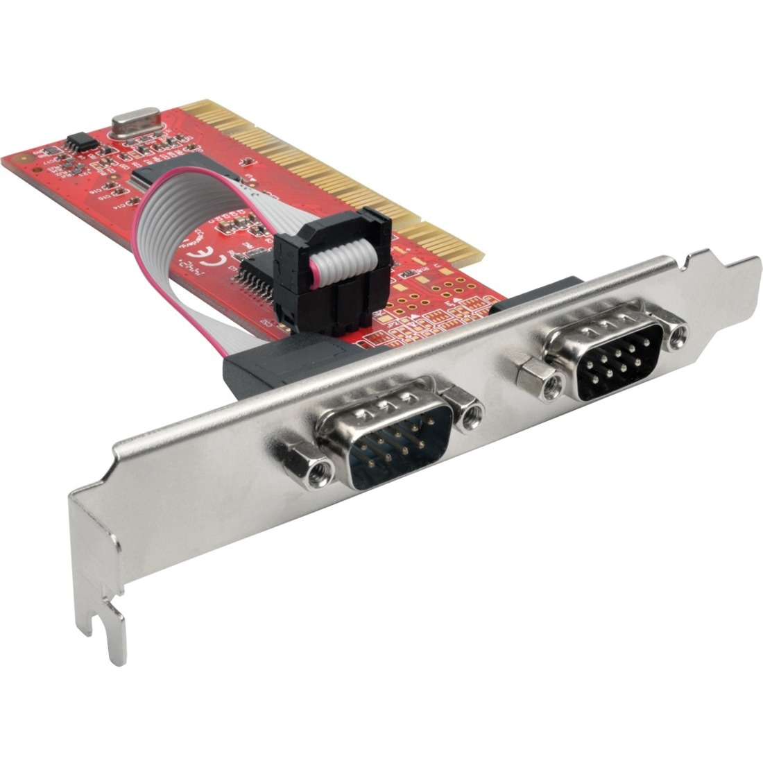 PCI-D9-02 2-Port DB9 Serial PCI Card with 16550 UART, Full Profile