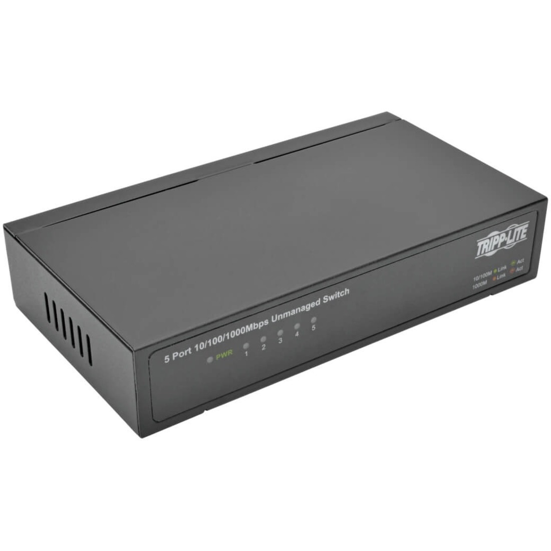 5-Port 10/100/1000 Mbps Desktop Gigabit Ethernet Unmanaged Switch, Metal Housing