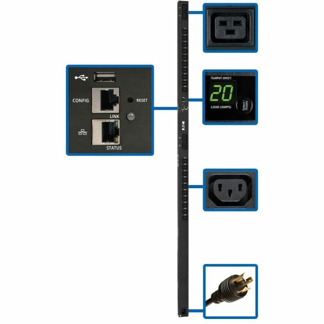 PDUMV20HVNETLX 24-Outlet PDU