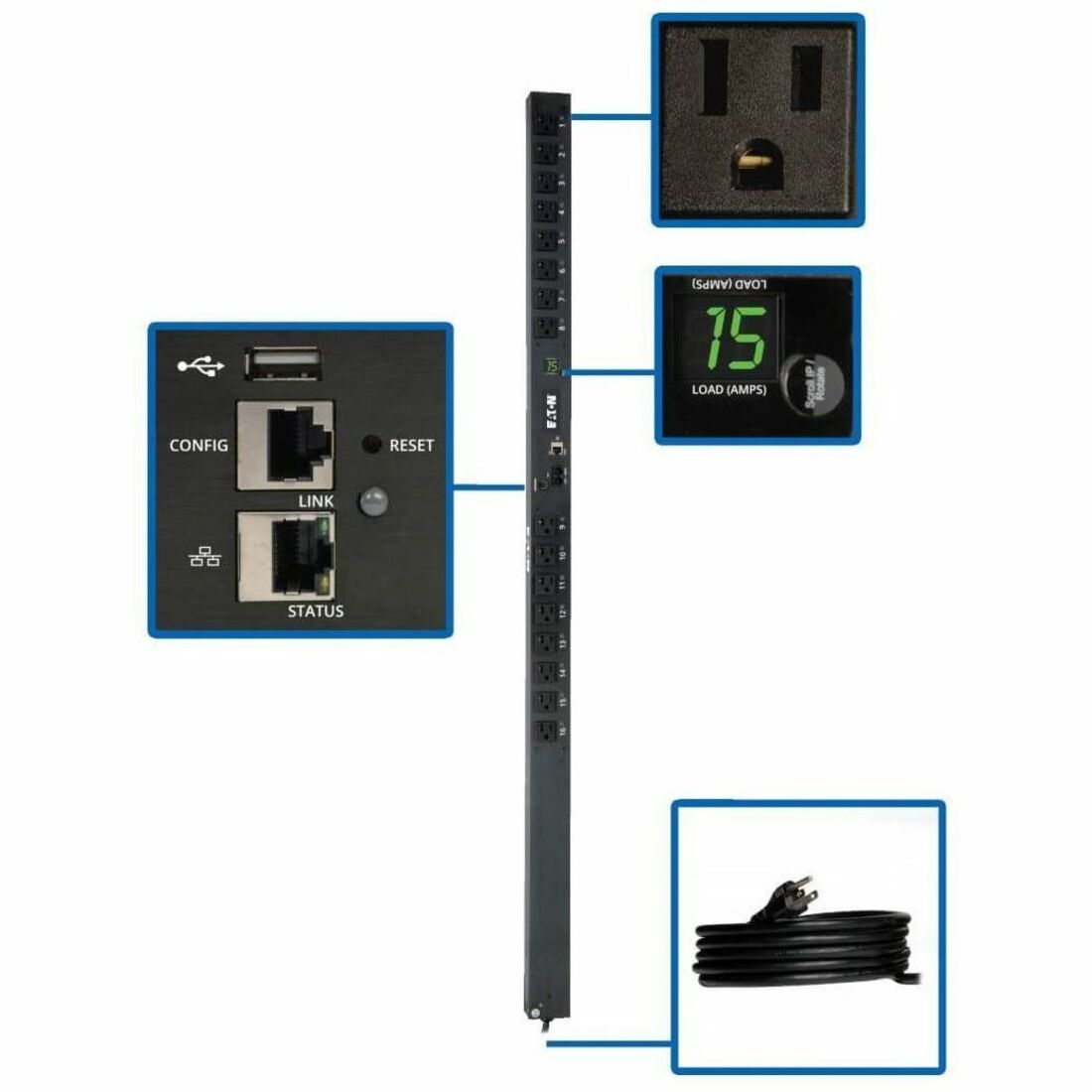 PDUMV15NETLX 16-Outlet PDU