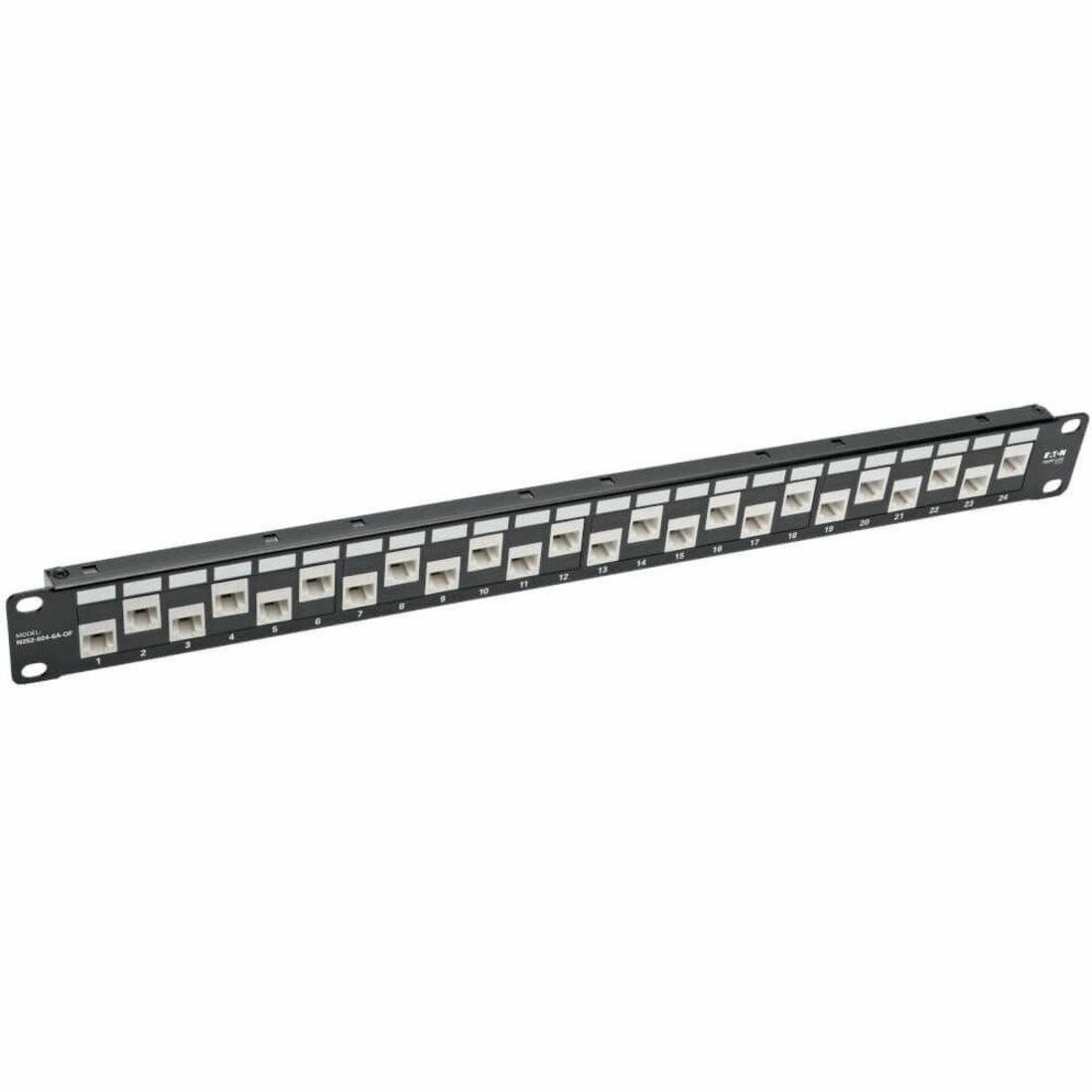 N252-024-6A-OF 24-Port 1U Rack-Mount Cat6a/Cat6/Cat5e 110 Offset Patch Panel
