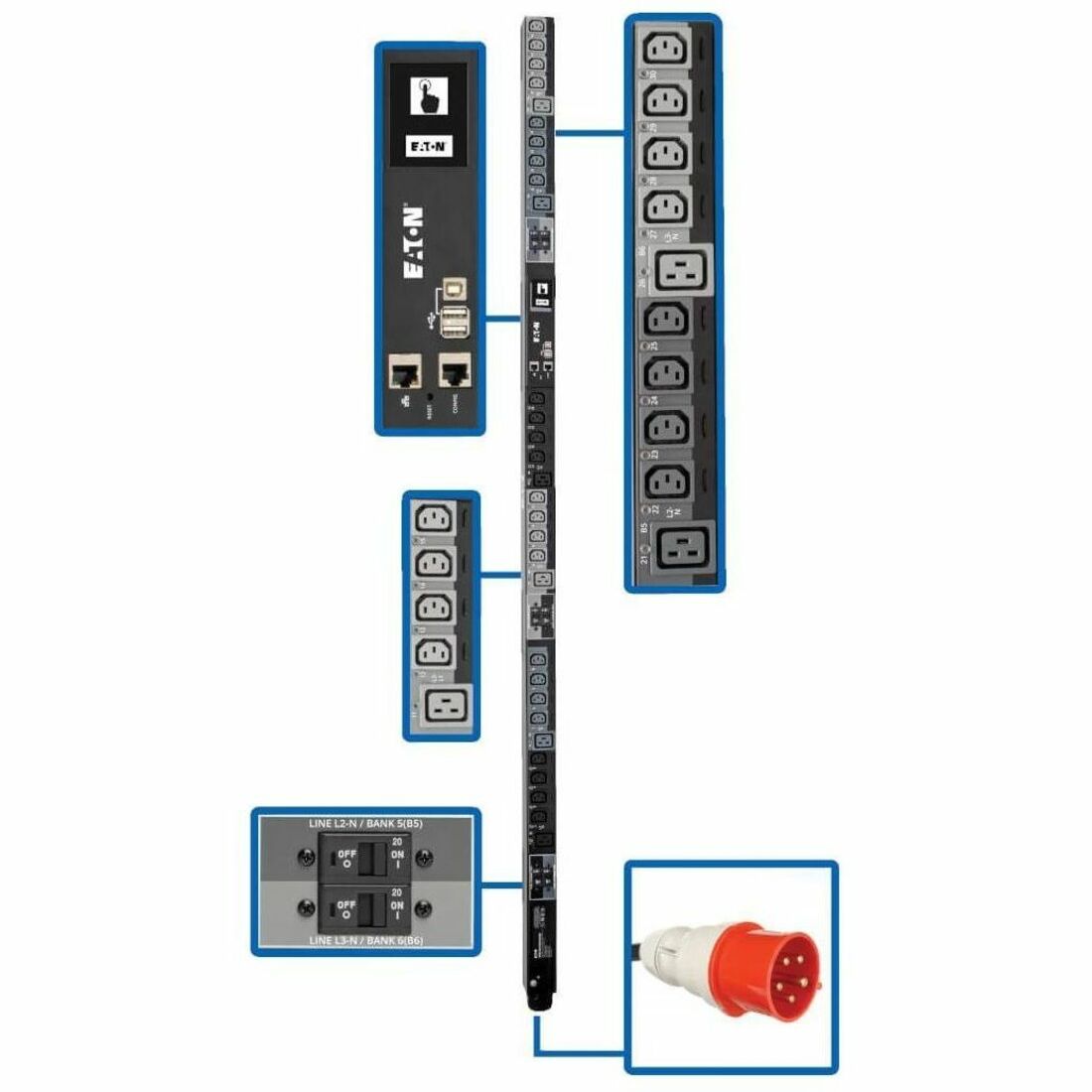 PDU3XEVSR6G32B 30-Outlet PDU