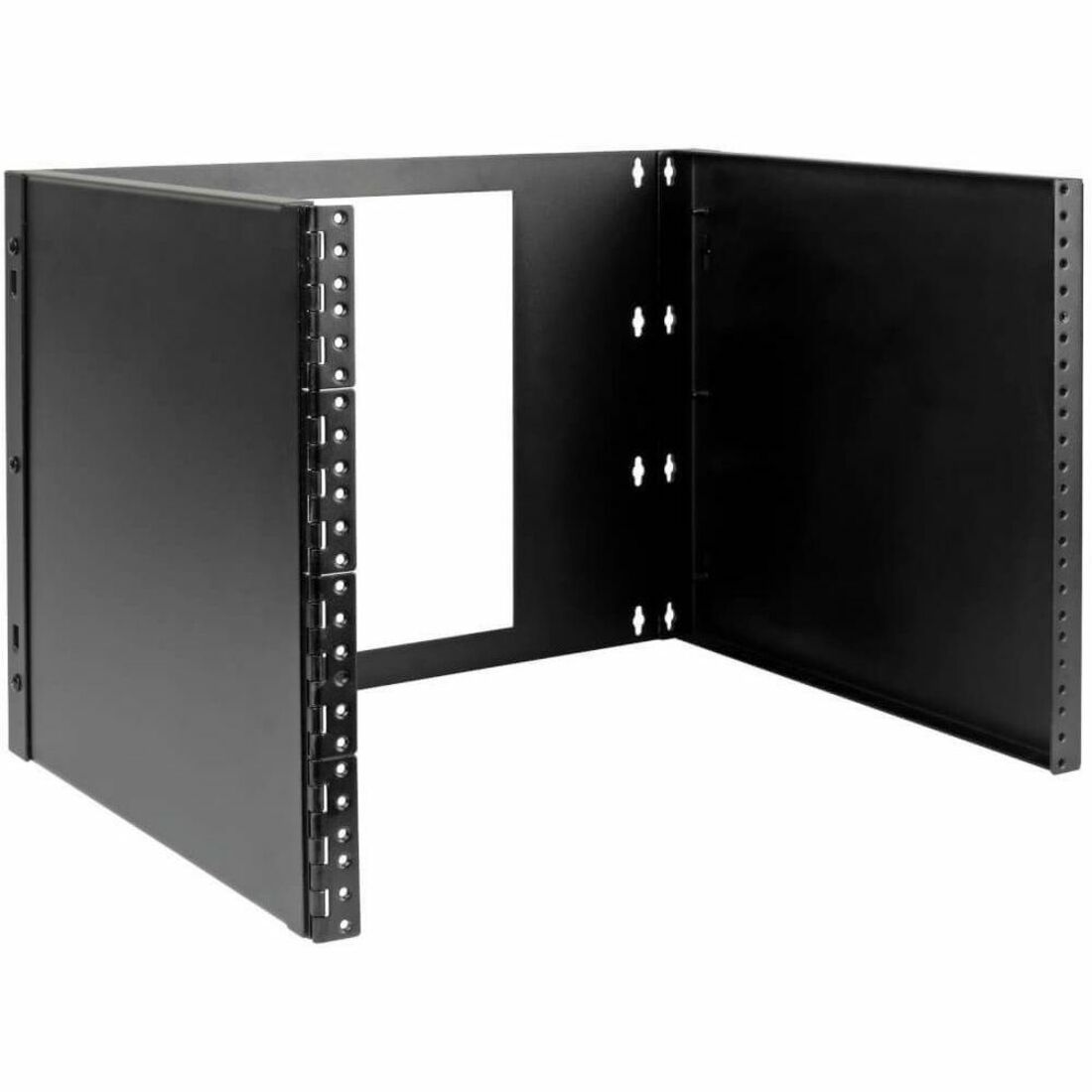 8U Wall-Mount Bracket for Small Switches and Patch Panels, Hinged