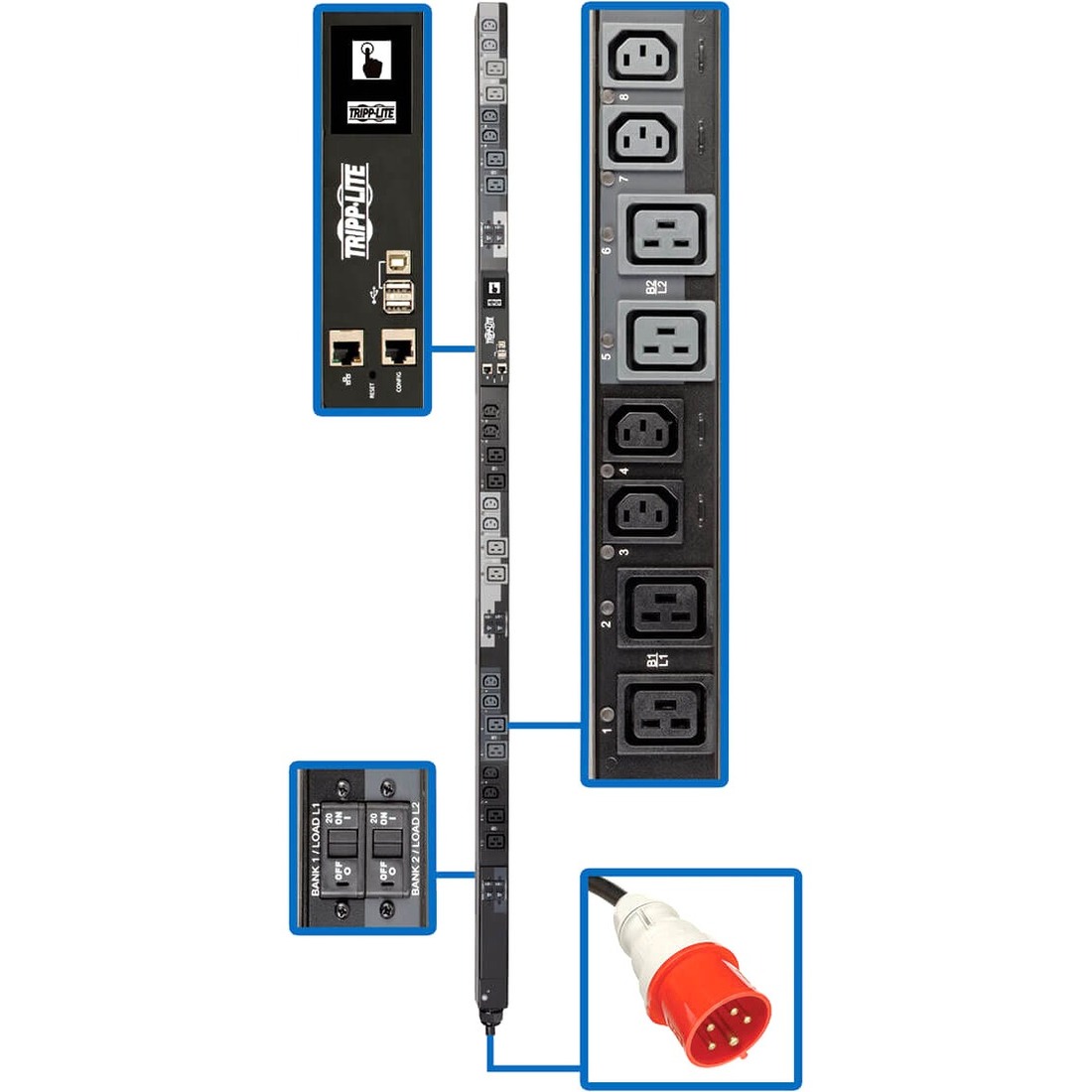 PDU3XEVSR6G32A 24-Outlets PDU