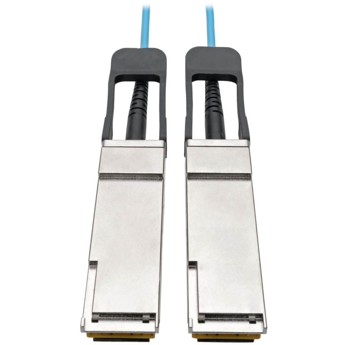 QSFP+ to QSFP+ Active Optical Cable - 40Gb, AOC, M/M, Aqua, 20 m (65.6 ft.)