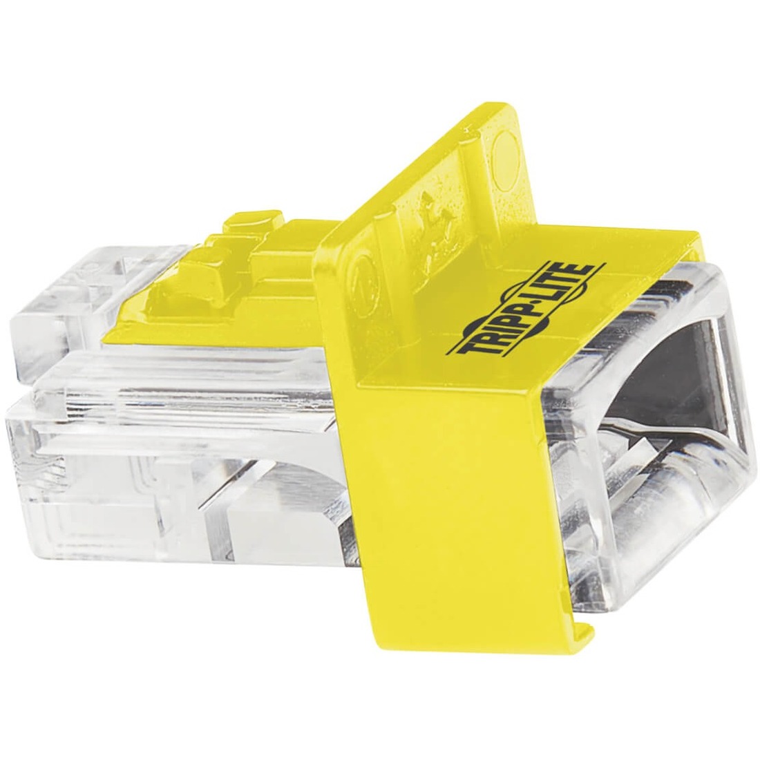 Universal RJ45 Locking Inserts, Yellow, 10 Pack