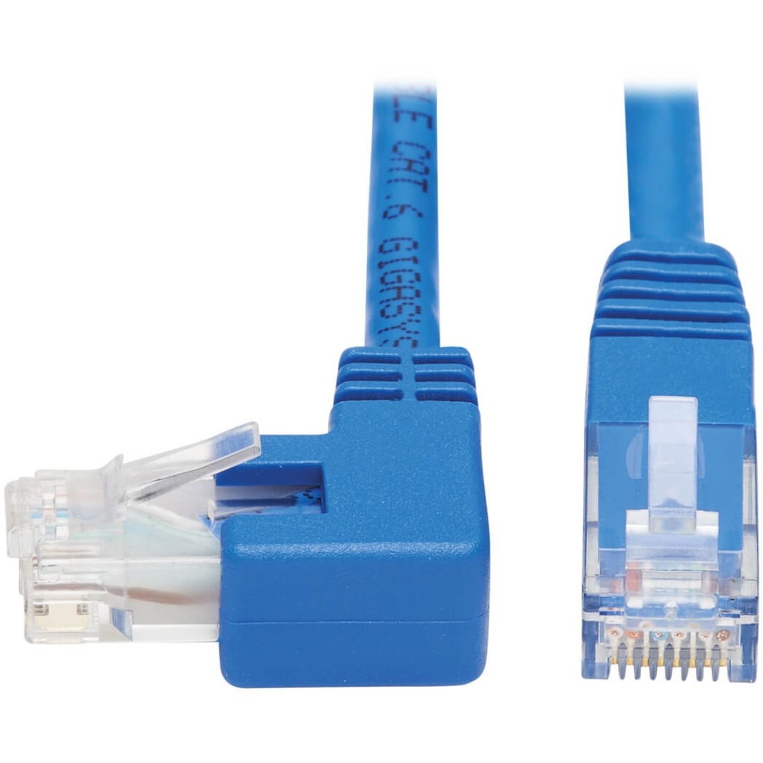 N204-015-BL-LA Left-Angle Cat6 Ethernet Cable - 15 ft., M/M, Blue