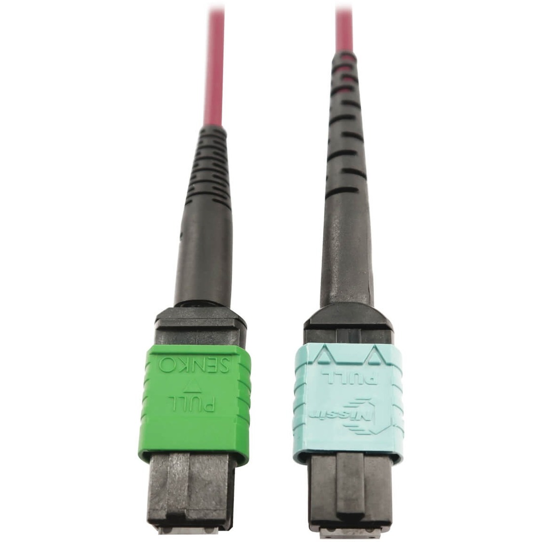 N846D-03M-16CMG 400G Multimode 50/125 OM4 Fiber Optic Cable, Magenta, 3 m