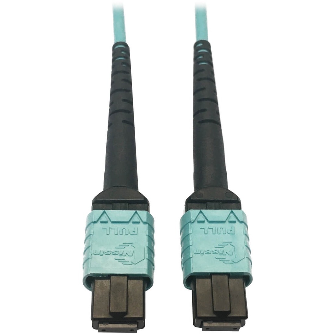 N846D-03M-24AAQ 400G Multimode 50/125 OM4 Fiber Optic Cable, Aqua, 3 m