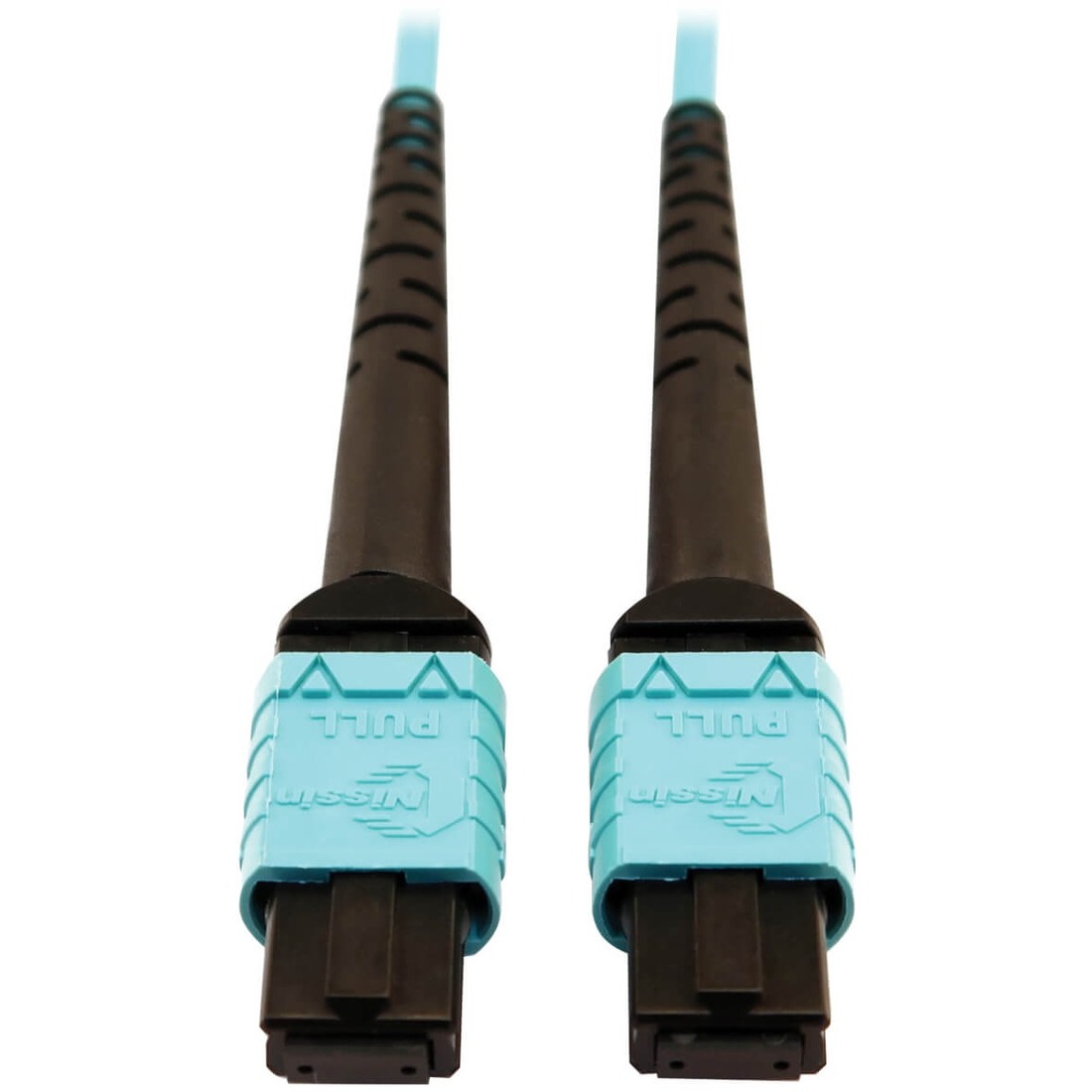 N846D-10M-24AAQ 400G Multimode 50/125 OM4 Fiber Optic Cable, Aqua, 10 m