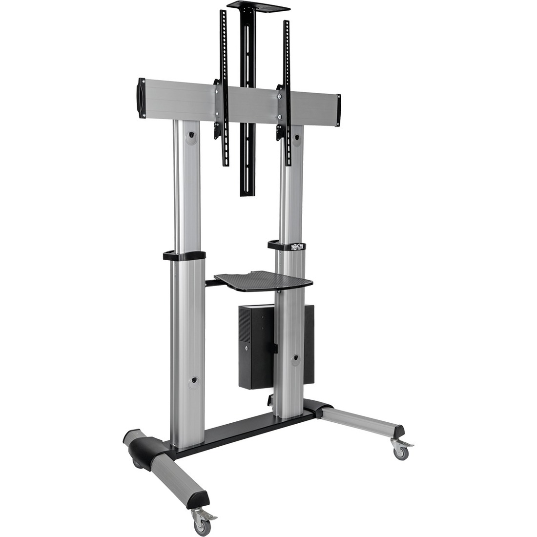 Rolling TV Cart with Rechargeable Battery Power for 60" to 100" Displays