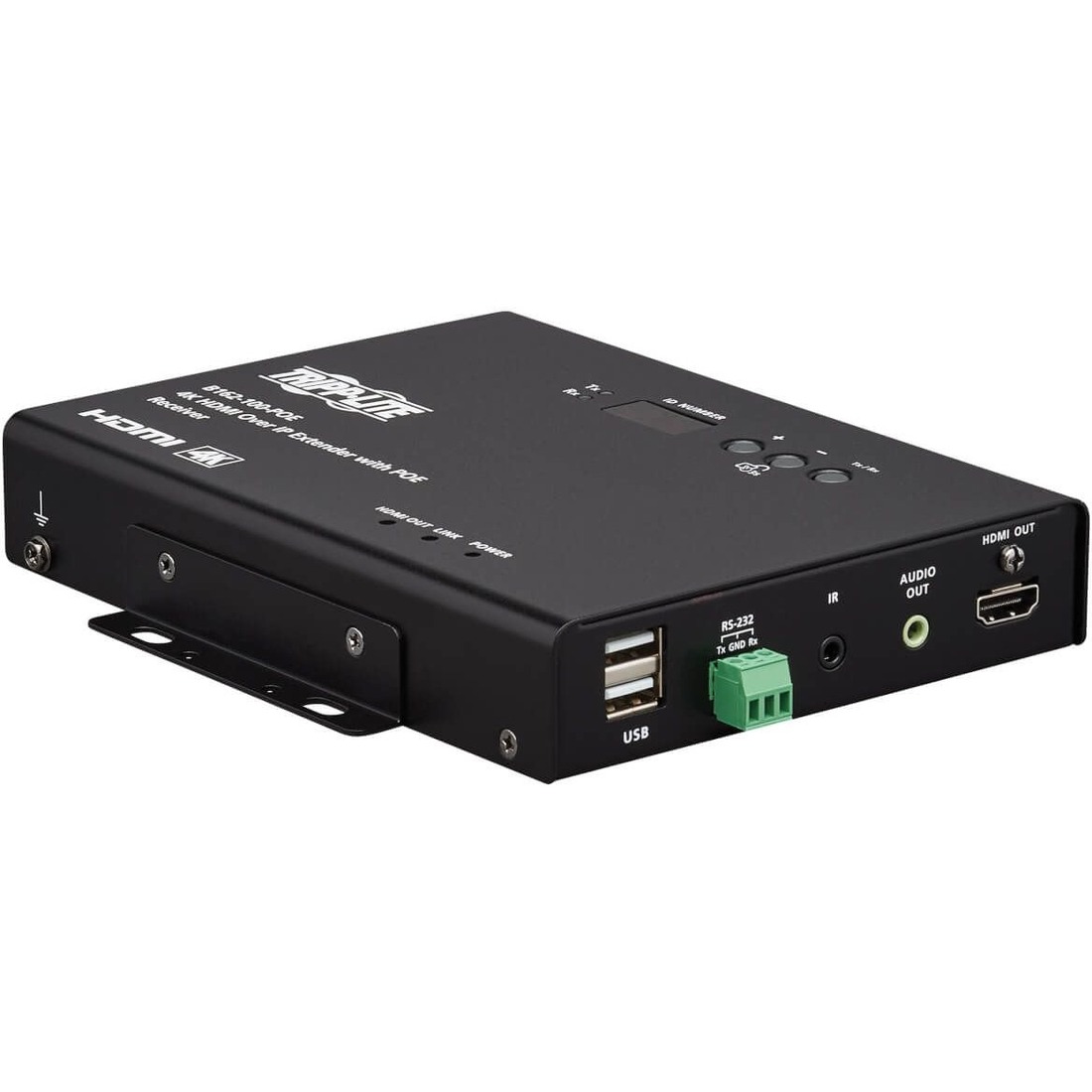 HDMI over IP Extender Receiver - 4K, 4:4:4, PoE, 328 ft. (100 m)