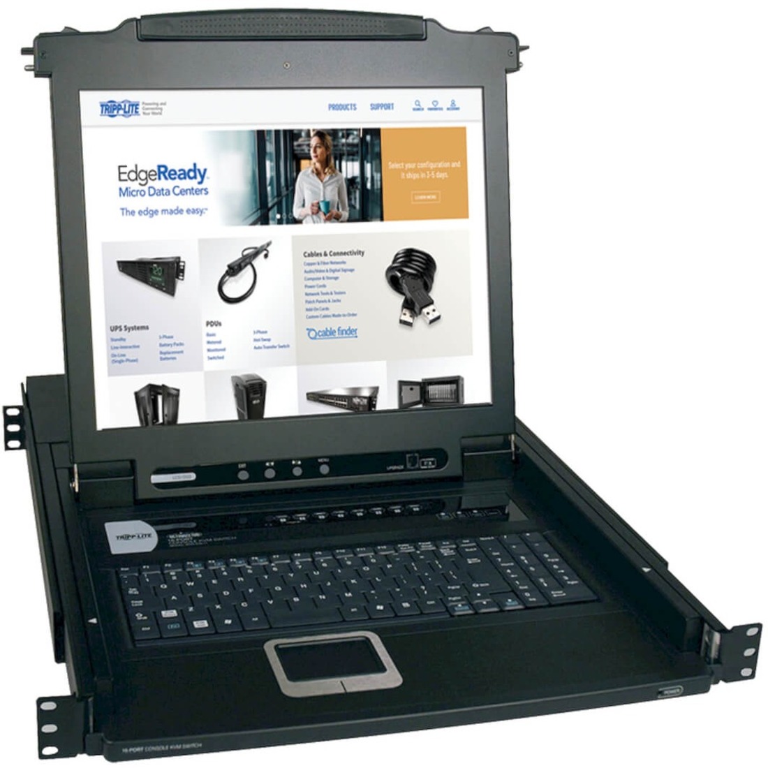 NetDirector B020-008-17 Rackmount LCD with KVM