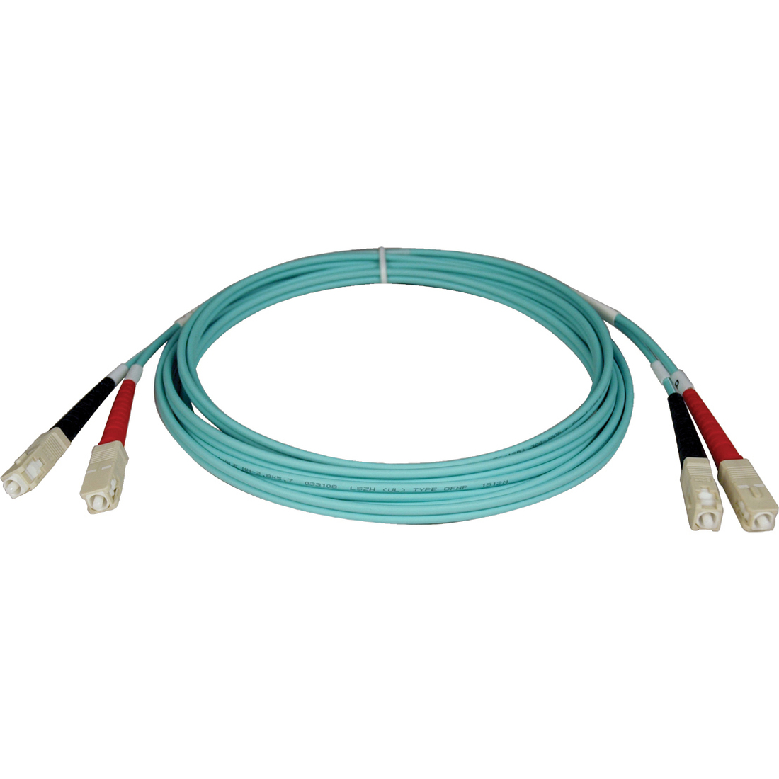 Aqua Duplex Fiber Patch Cable