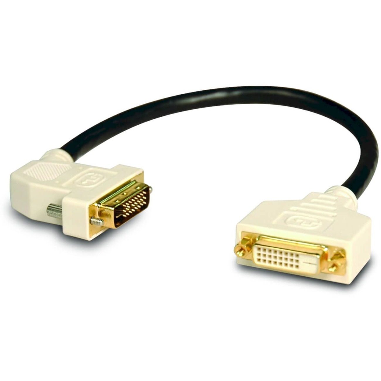 DVI Dual Link Video Extension Cable (45 Degree Left Connector)