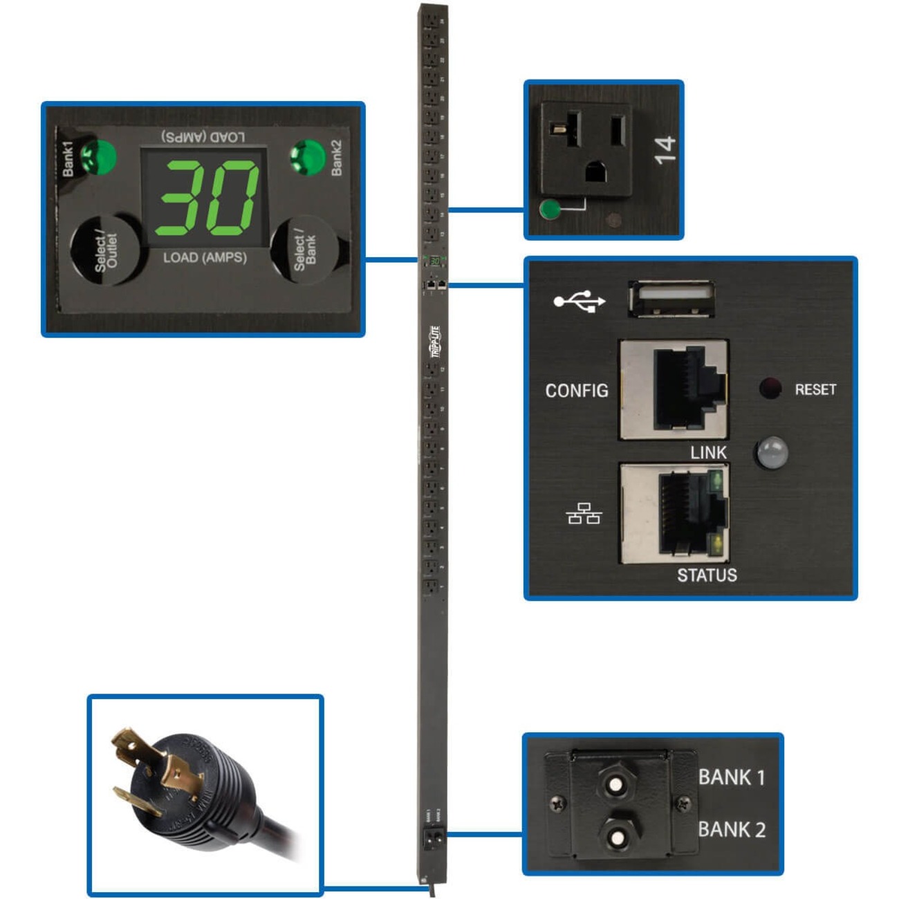 PDUMVR30NETLX 24-Outlet PDU