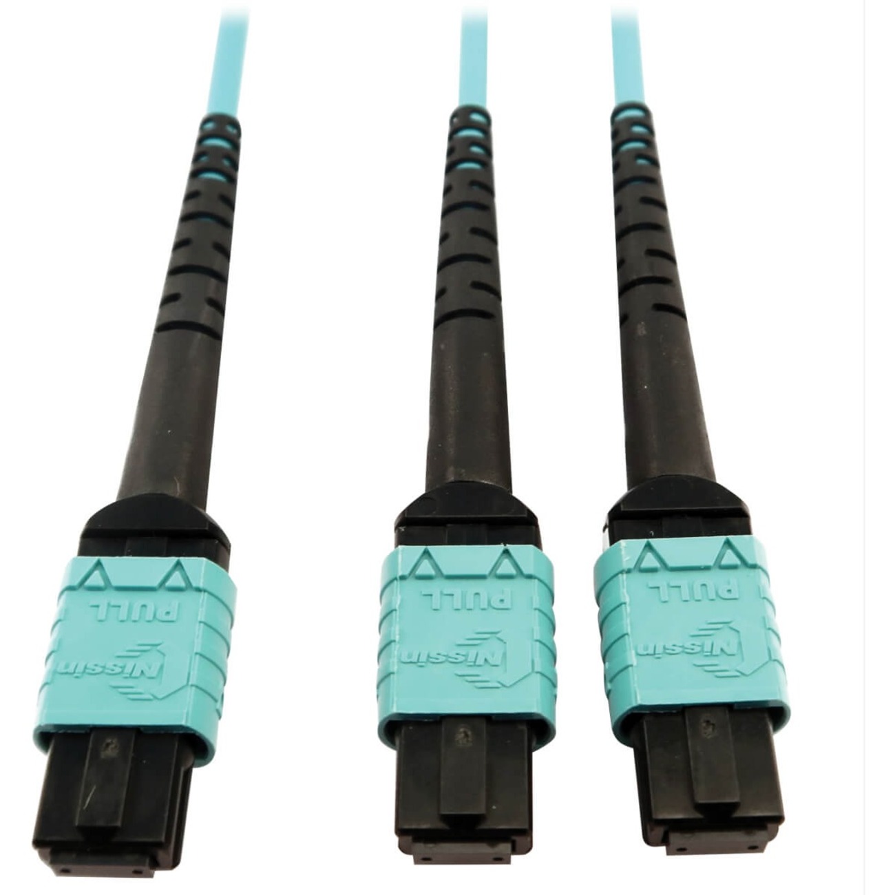 N846D-05M-24BAQ 400G Multimode 50/125 OM4 Fiber Optic Cable, Aqua, 5 m
