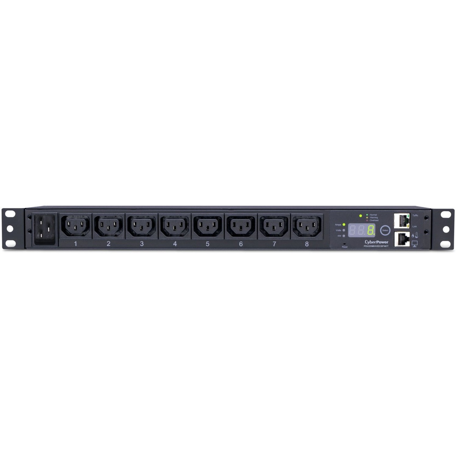 Monitored PDU RM 1U PDU20MHVIEC8FNET 20A 8-Outlet