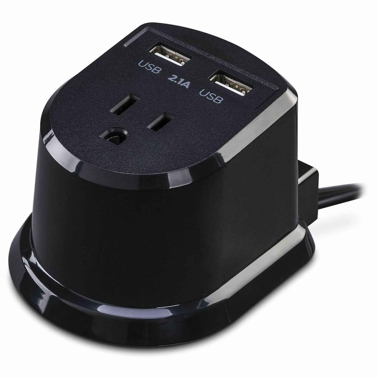 CSP105U Dual Power Station 1-Outlet with 2-2.1A USB Charging Ports and 5FT Cord
