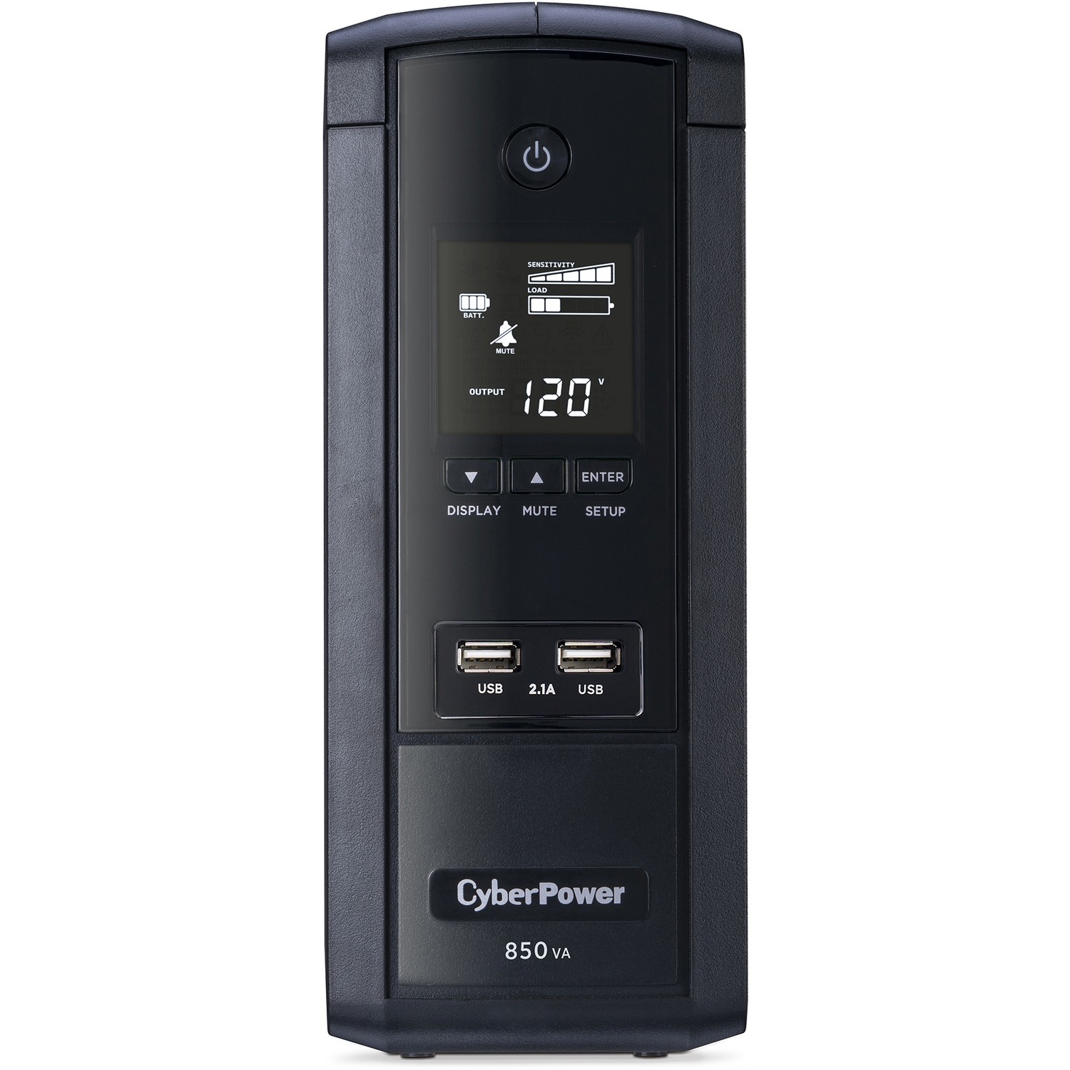 850VA BRG850AVRLCD UPS with 510W, AVR, LCD, and 2.1 USB Charging