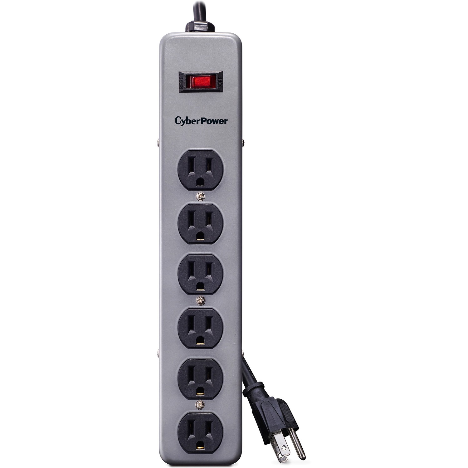 CSB606M Essential Surge 6 Outlets Surge with 900J, 6FT Cord and Metal Case