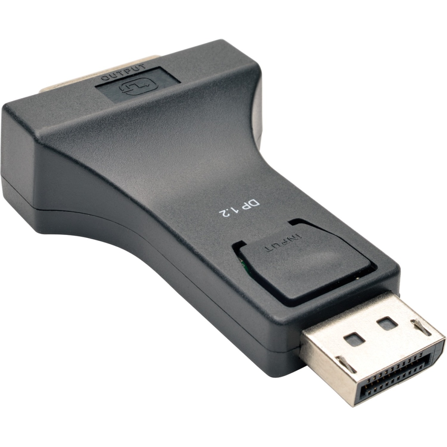 DisplayPort 1.2 to DVI Compact Adapter Converter (DP-Male to DVI-I Female)