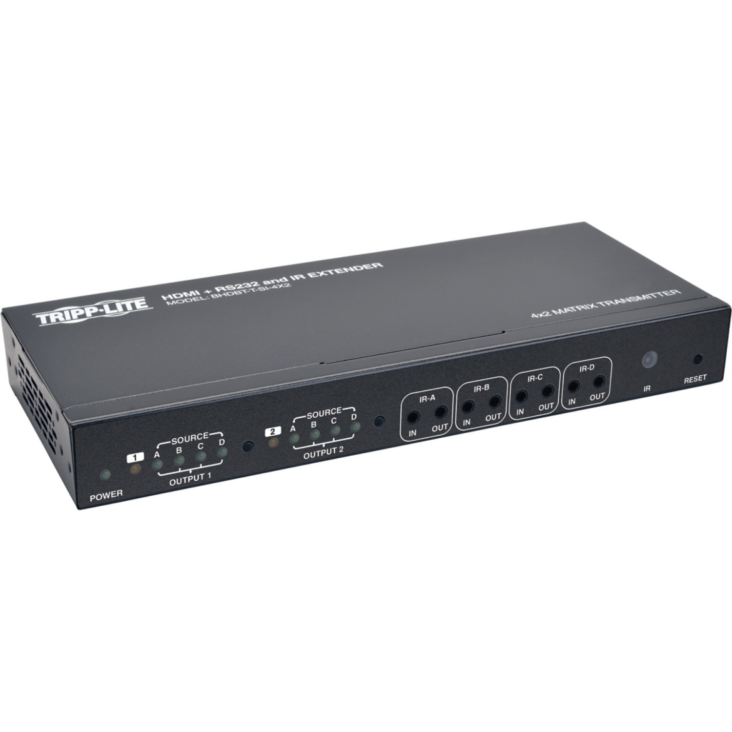 BHDBT-T-SI-4X2 HDBaseT HDMI over Cat5e/6/6a 4x2 Extender Matrix Transmitter